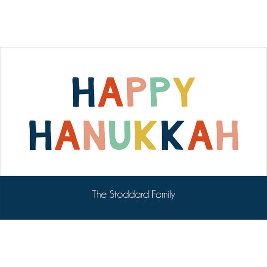 Colorful Hanukkah Placemats